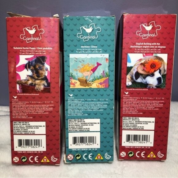 SET of Three 24 Piece Puzzles, Ages 4-9 - Picture 2 of 5